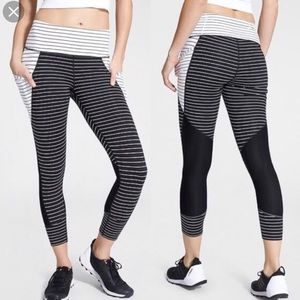 Athleta Pants - Athletes Striped Relay Capris Athleta Pants - Athletes Striped Relay Capris